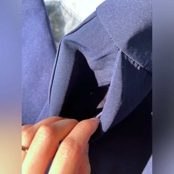 Laundry By Shelli Segal Womens Navy Blue High-Waisted Office Workwear trousers 8 - Picture 6 of 10